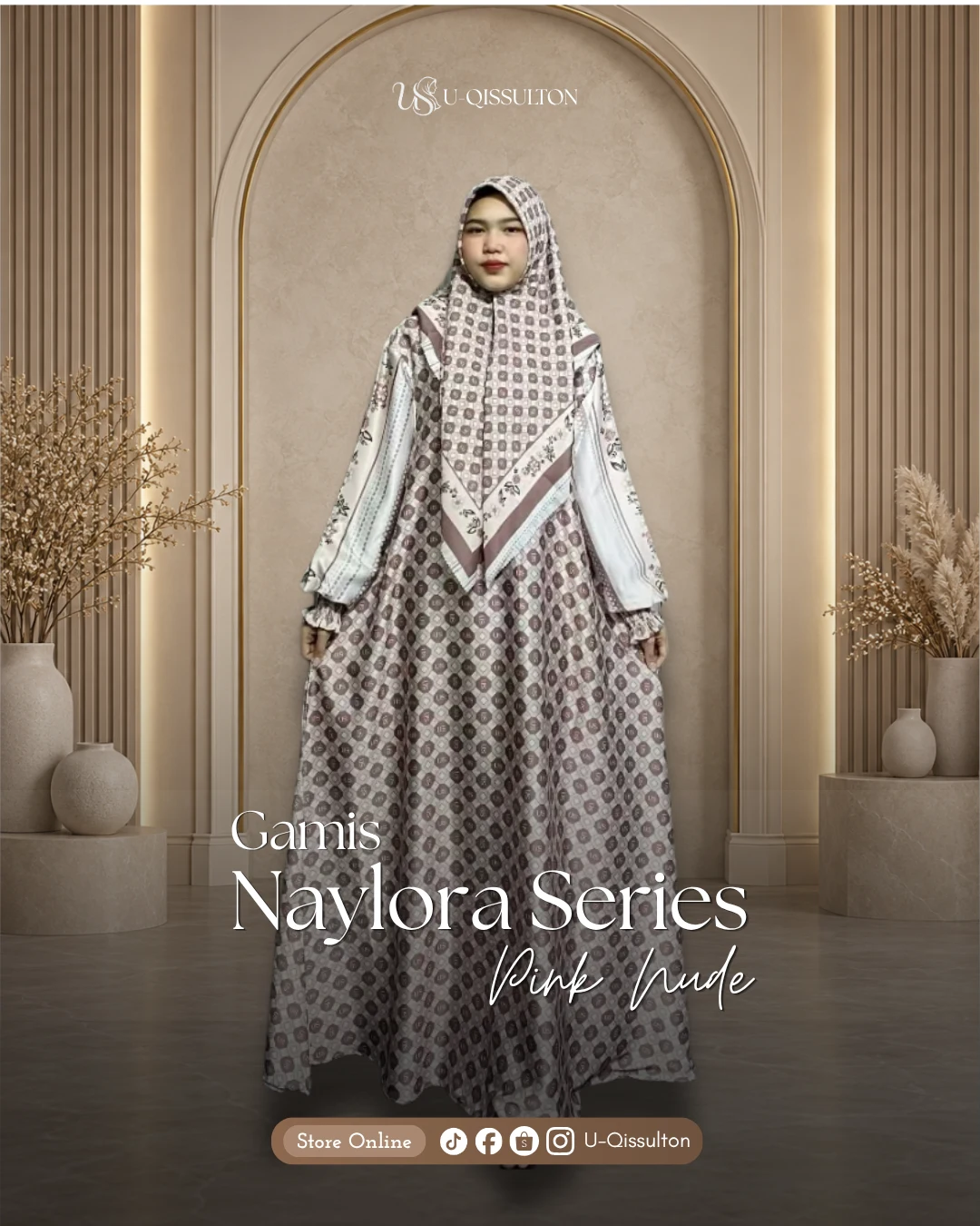 Gamis Naylora Series Satu Set Hijab
