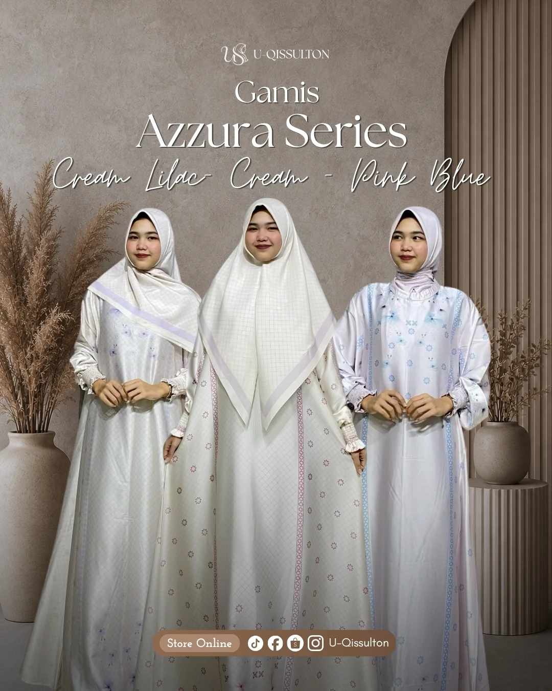 Gamis Azzura Satu Set Hijab